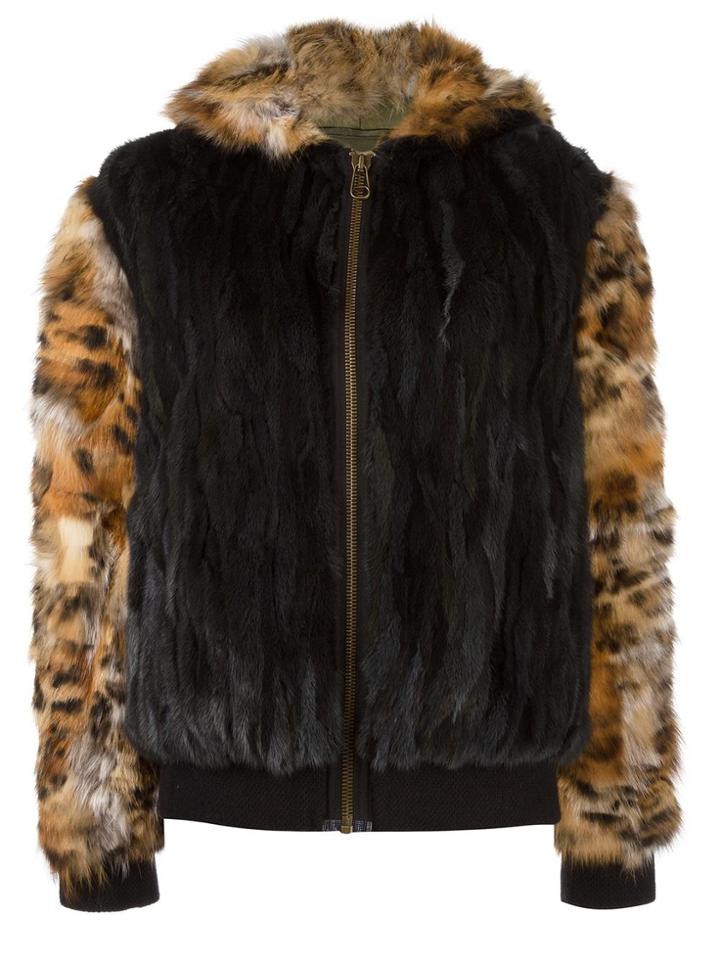 Mr & Mrs Italy Short Zipped Coat - Black
