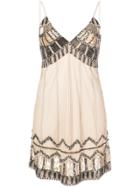Alexis Bead Embroidered Dress - Black