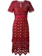 Essentiel Antwerp - Lace Dress - Women - Polyester/spandex/elastane - 38, Red, Polyester/spandex/elastane