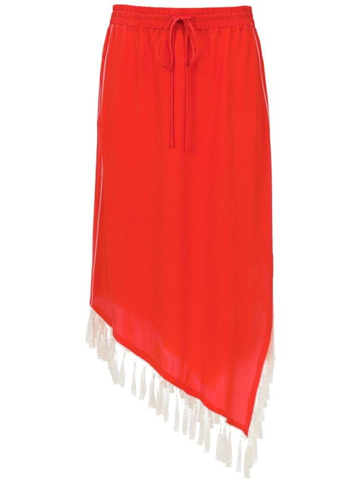 Nk Midi Asymmetrical Skirt - Yellow & Orange