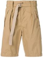 Sacai Belted Cargo Shorts - Neutrals