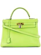 Hermès Vintage Kelly 32 2way Handbag - Green