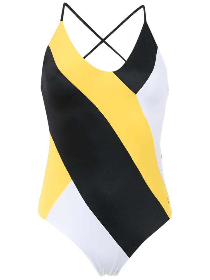 Brigitte Colour Block Swimsuit - Black