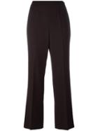 Chanel Pre-owned Cropped Tailored Trousers - Brown