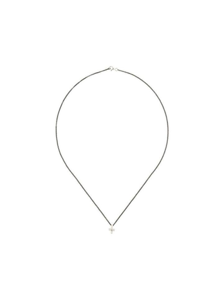 Rosa Maria Cross Pendant Necklace, Women's, Metallic