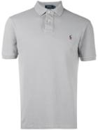 Polo Ralph Lauren Logo Embroidered Polo Shirt, Men's, Size: Large, Grey, Cotton