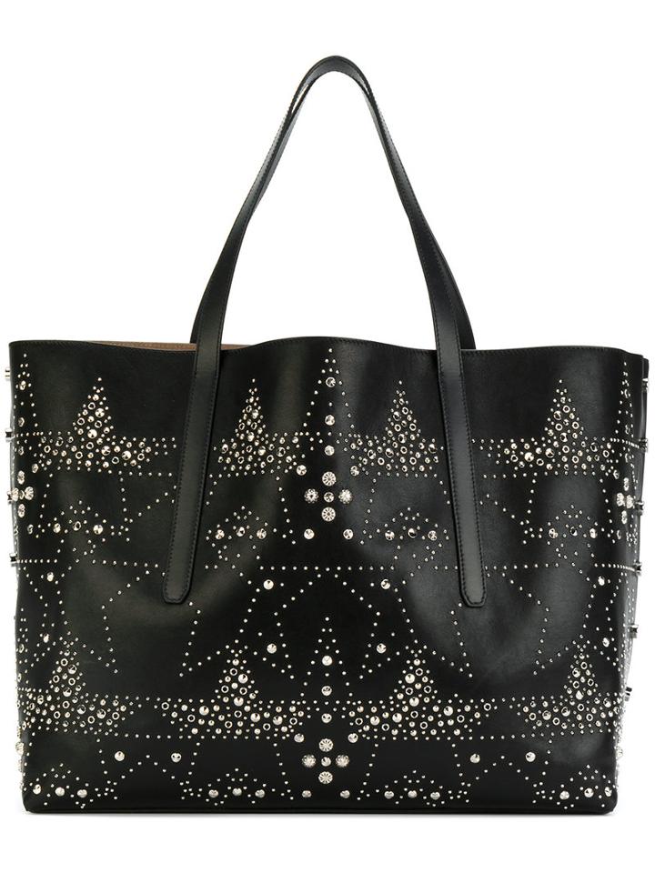 Jimmy Choo - Pimlico Studded Tote - Men - Calf Leather/metal - One Size, Black, Calf Leather/metal