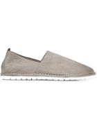 Marsèll Distressed Rubber Sole Loafers, Men's, Size: 42, Grey, Calf Leather/rubber
