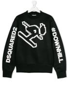 Dsquared2 Kids Graphic Print Sweatshirt - Black