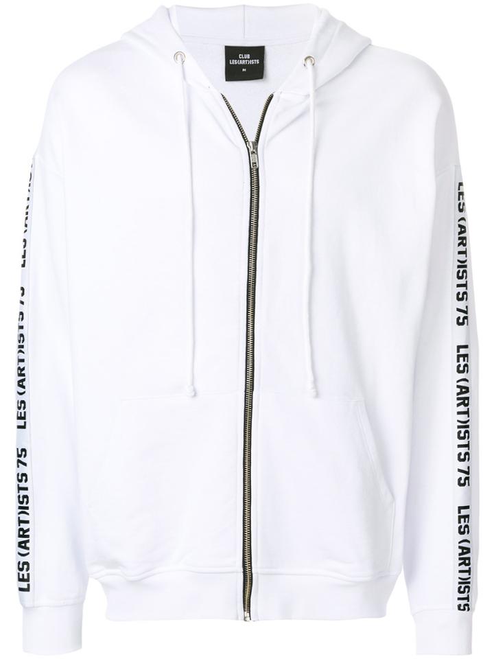 Les (art)ists Zipped Printed Hoodie - White
