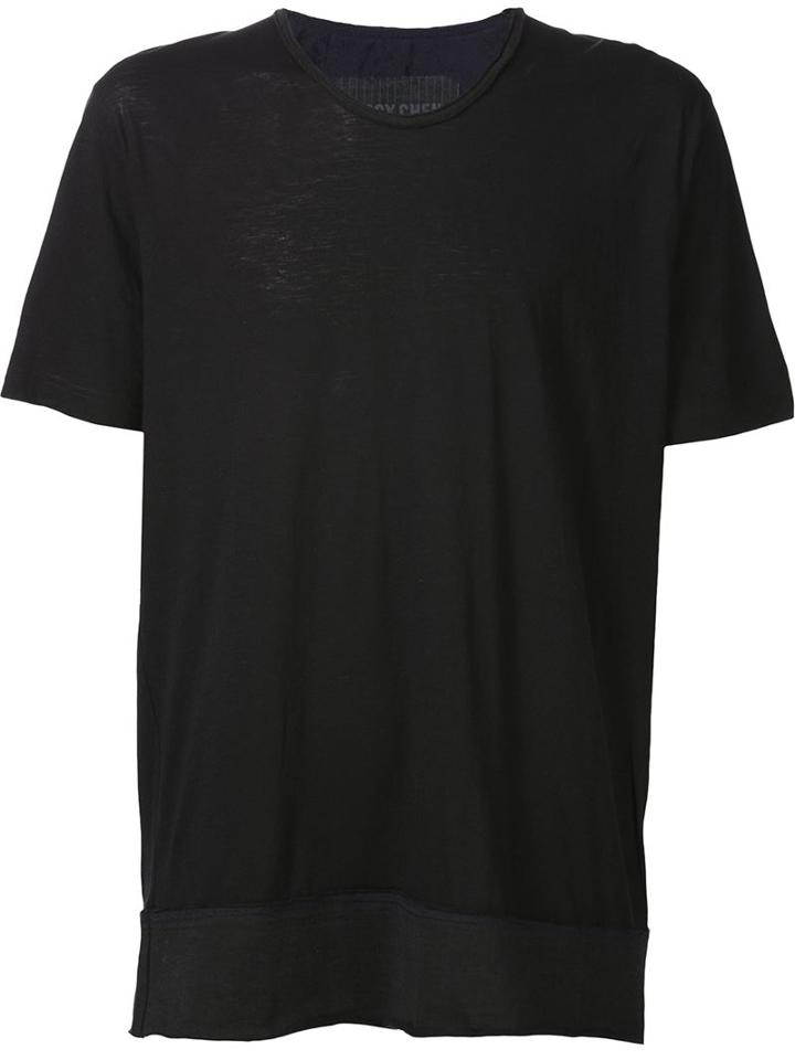 Ziggy Chen Contrast Trim T-shirt
