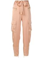 Just Cavalli Belted Trousers - Nude & Neutrals