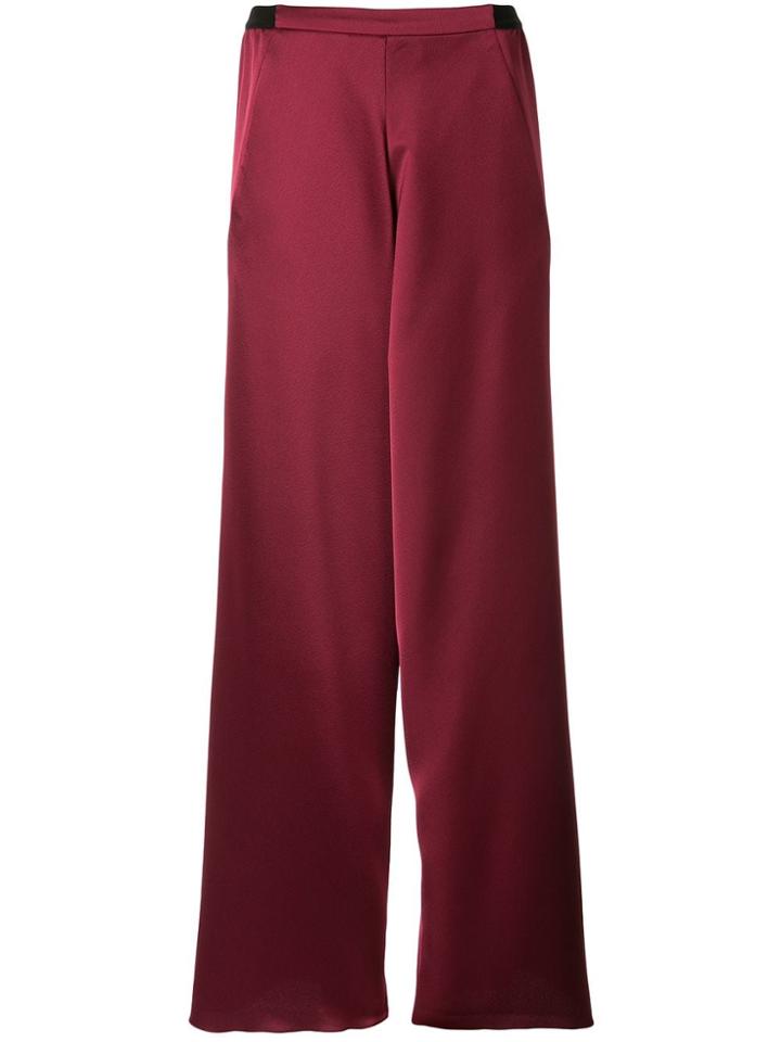 Christopher Esber Bias Contrast Waistband Trousers - Red