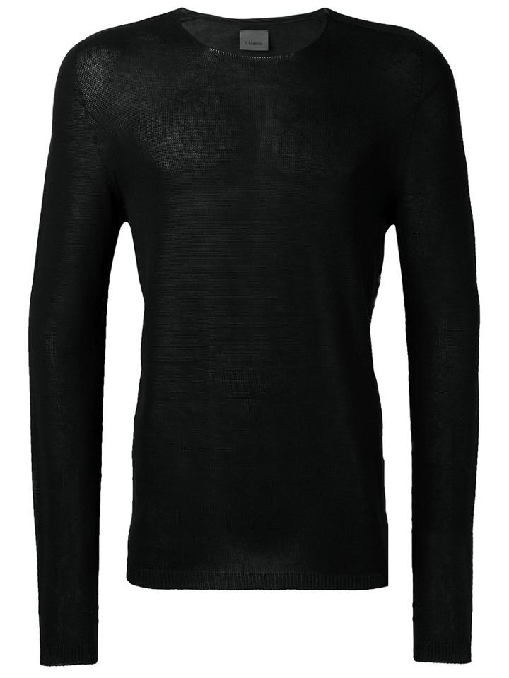 Laneus - Knitted Sweater - Men - Cotton - 54, Black, Cotton