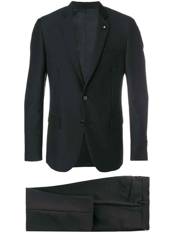 Lardini Slim Fit Tailored Suit - Black
