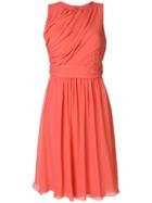 Max Mara Ruched Midi Dress - Yellow & Orange