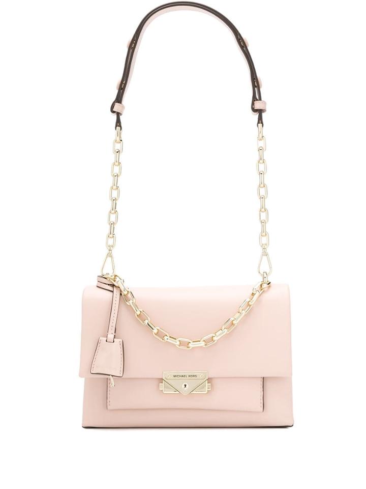 Michael Michael Kors Buckle Satchel Tote Bag - Pink
