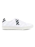 Off-white Perforated White Leather Sneakers