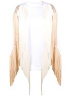 Stella Mccartney Eyewear Fringed Sweatshirt - White