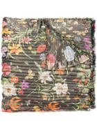 Gucci Floral Print Scarf - Gold