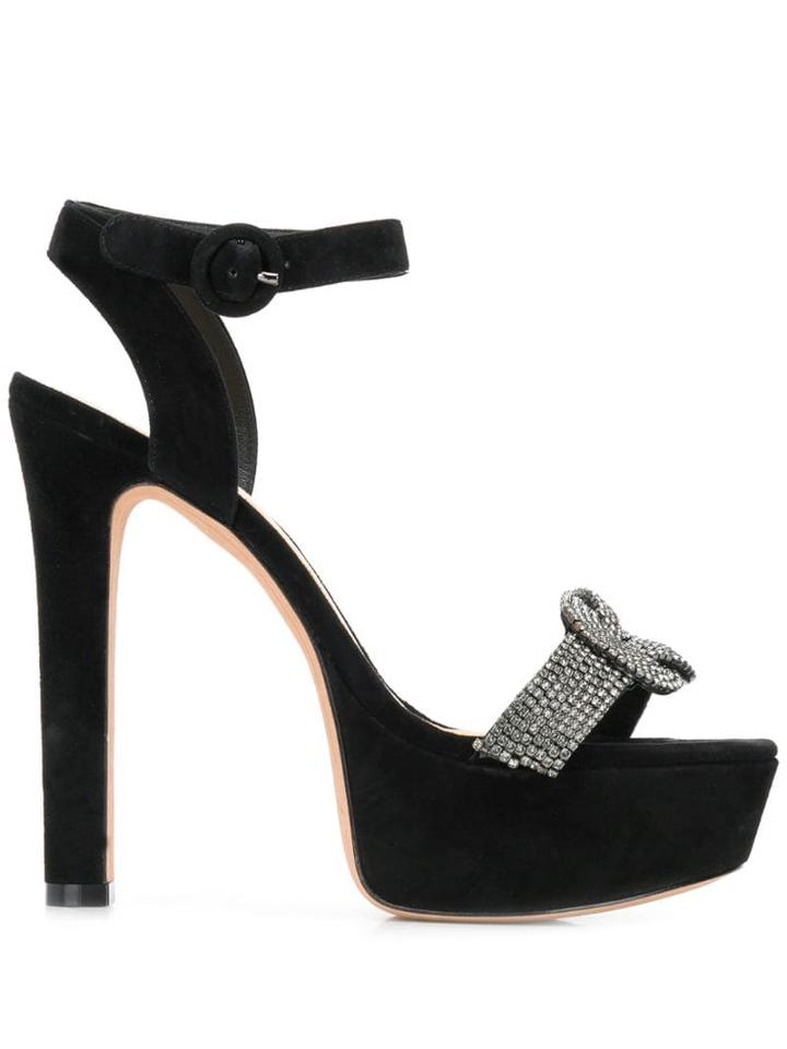 Alexandre Birman Embellished Platform Sandals - Black