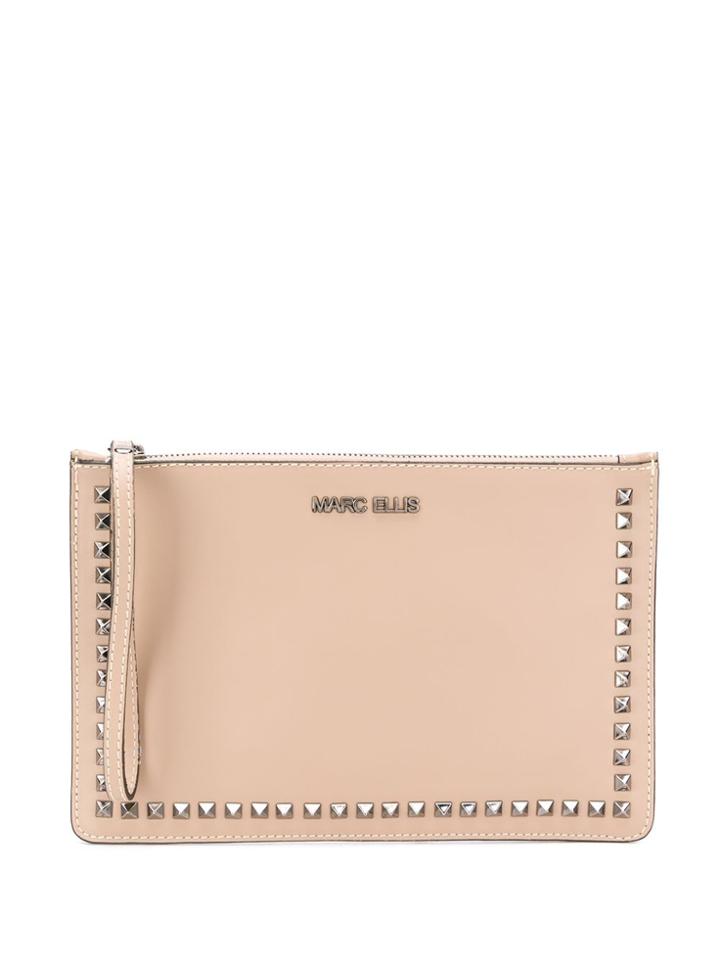 Marc Ellis Studded Clutch - Neutrals