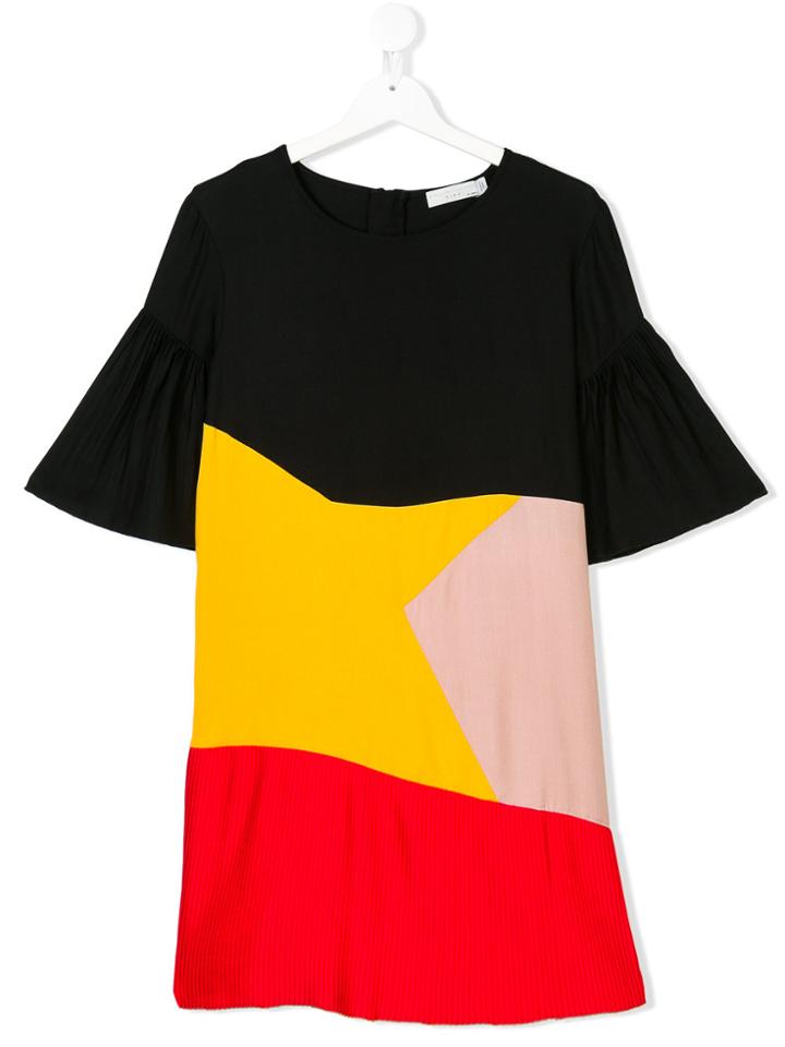 Stella Mccartney Kids Teen Colour-block Dress - Black
