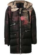Stone Island Shadow Project Zipped Puffer Jacket - Pink & Purple