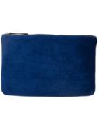 Ann Demeulemeester Zip Top Clutch Bag - Blue