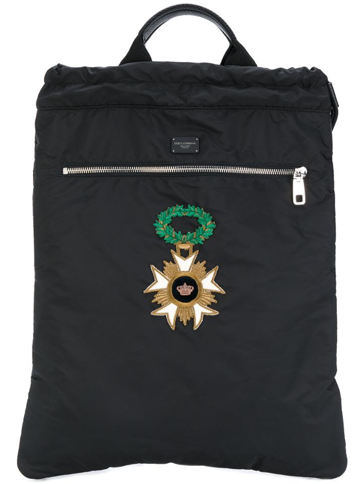 Dolce & Gabbana Patch Backpack - Black