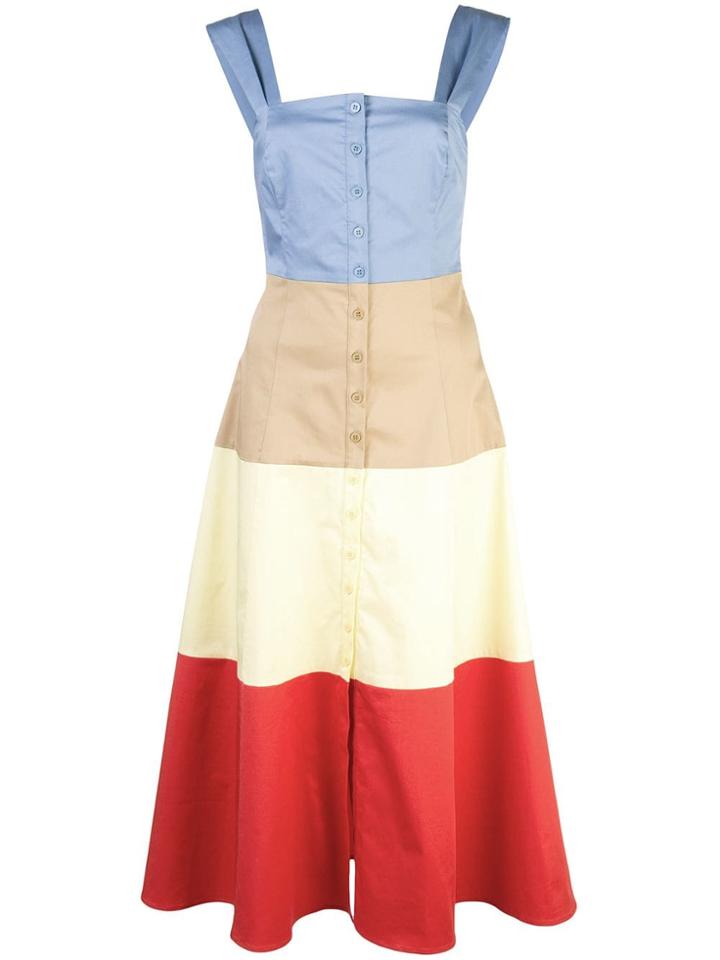 Staud Colour Block Sundress - Multicolour