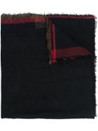 Uma Wang Sheer Scarf, Women's, Black, Cotton/polyamide/wool/alpaca