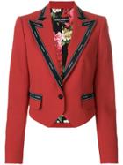 Dolce & Gabbana Cropped Military Jacket - Red