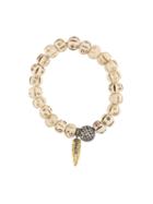 Beaded Diamond Charm Bracelet, Women's, Nude/neutrals, Loree Rodkin