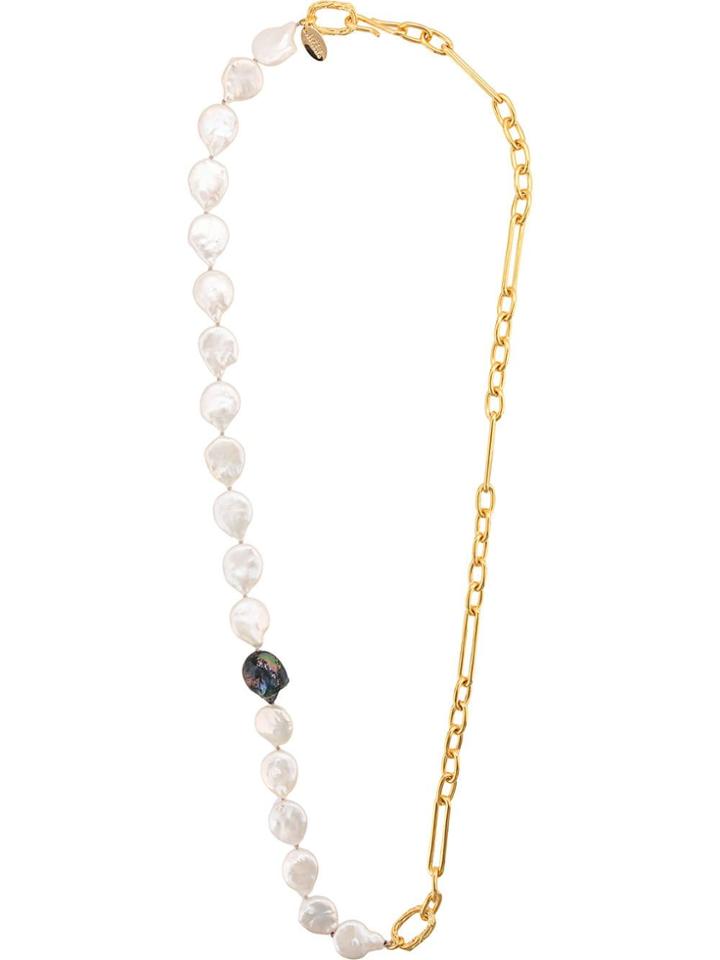 Lizzie Fortunato Jewels Contrast Chain Necklace - Gold
