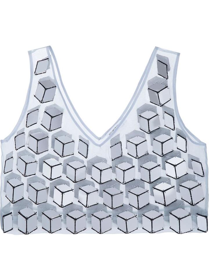 Alexander Lewis 'nessa' Mirror Cube Tank Top