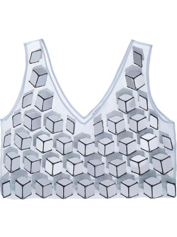 Alexander Lewis 'nessa' Mirror Cube Tank Top