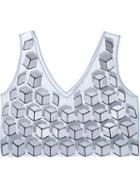 Alexander Lewis 'nessa' Mirror Cube Tank Top
