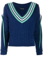 Y/project Cable Knit Jumper - Blue