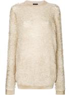 Avant Toi - Long Jumper - Women - Silk/cashmere/virgin Wool - S, Nude/neutrals, Silk/cashmere/virgin Wool