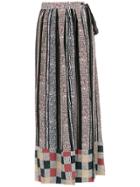 Sissa Silk Senegal Long Skirt - Multicolour