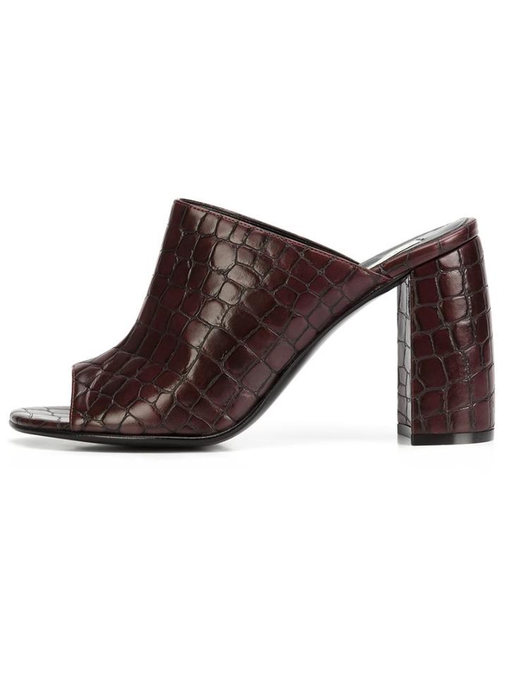 Stella Mccartney Crocodile Effect Mules