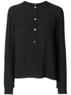 Theory Classic Fitted Blouse - Black