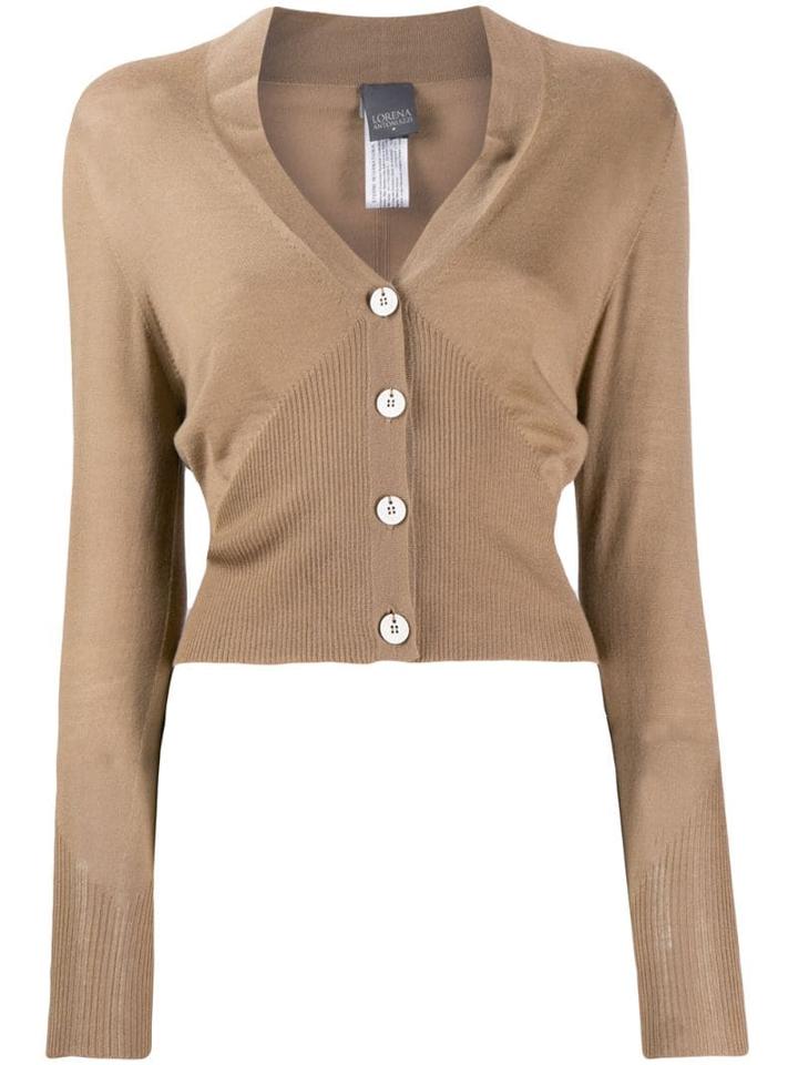 Lorena Antoniazzi Cropped Cardigan - Neutrals