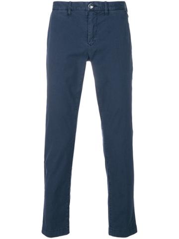 Jacob Cohen Academy Mid-rise Straight-leg Trousers - Blue