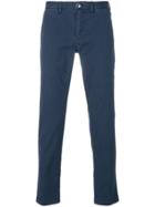 Jacob Cohen Academy Mid-rise Straight-leg Trousers - Blue