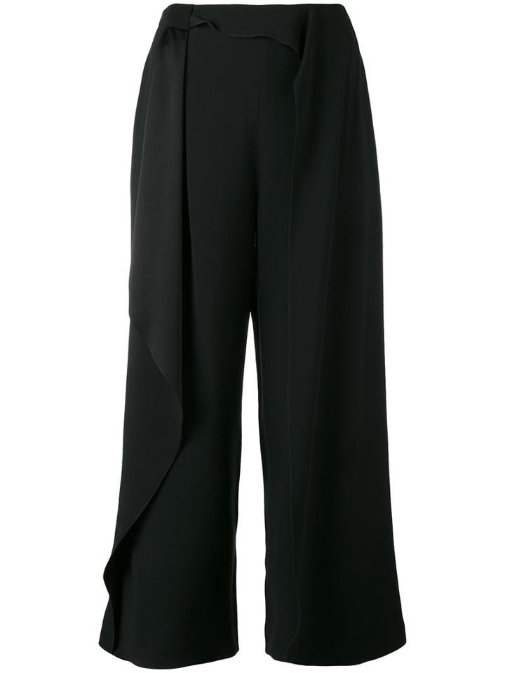 Chalayan Scarf Trousers, Women's, Size: 40, Black, Viscose/acrylic