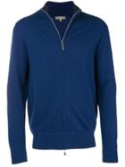 N.peal Cashmere Zipped Up Cardigan - Blue