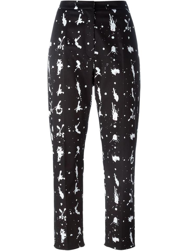 Mm6 Maison Margiela Paint Splatter Cropped Trousers
