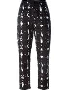 Mm6 Maison Margiela Paint Splatter Cropped Trousers